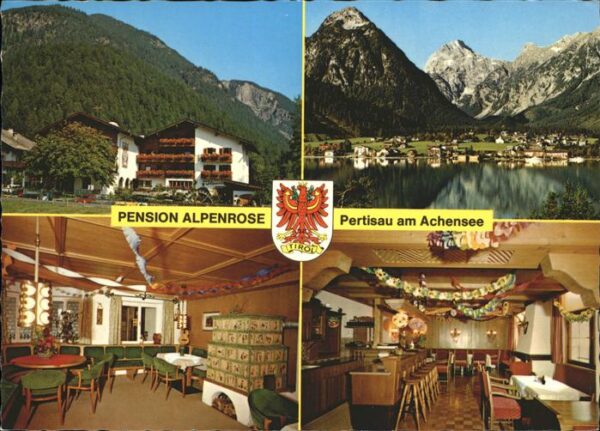 Pertisau Achensee Pension Alpenrose Wappen Alpenpanorama