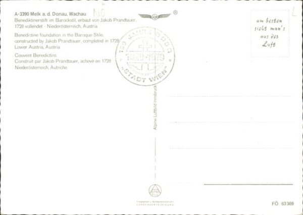 Melk Donau Benediktinerstift im Barockstil Erbauer – Bild 2