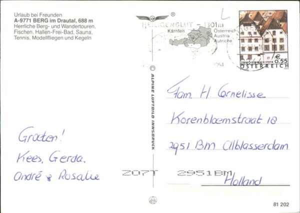 Berg Drautal Fliegeraufnahme Wappen – Bild 2