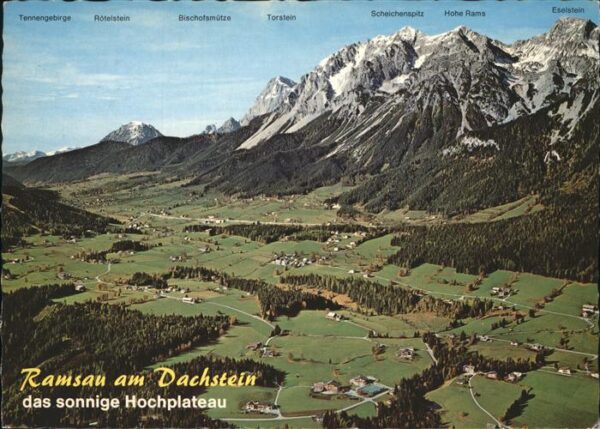 Ramsau Dachstein Steiermark Fliegeraufnahme Hochplateau