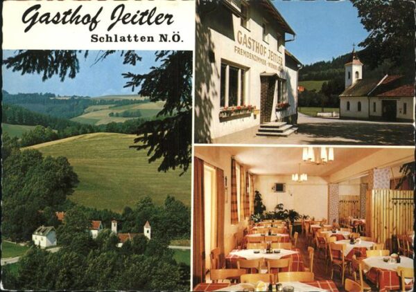 Bromberg Niederoesterreich Gasthof Jeitler Schlatten Kirche