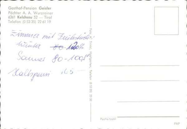 Kelchsau Gasthof Pension Geisler – Bild 2