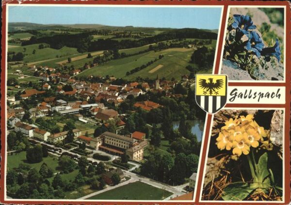 Gallspach Fliegeraufnahme Wasserschloss Kurort Se