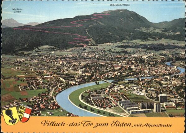 Villach Kaernten Villacher Alpenstrasse Dobratsch Wappen