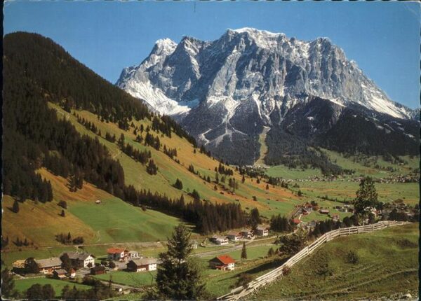 Lermoos Tirol Panorama mit Zugspitze