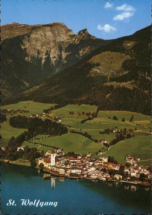 St Wolfgang Wolfgangsee Fliegeraufnahme Wolfgangsee Schafberg