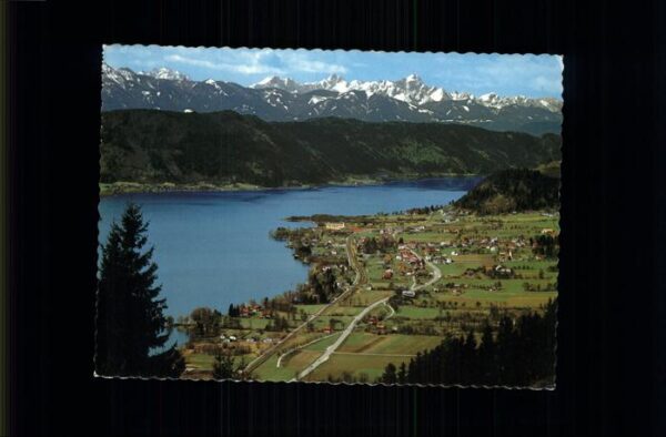 Bodensdorf Steindorf Blick gegen Julische Alpen mit Mangart