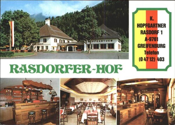 Greifenburg Rasdorfer Hof Gasträume