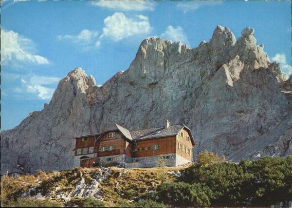 Hochschwab Voisthalerhütte ÖAV mit Edelspitzen und