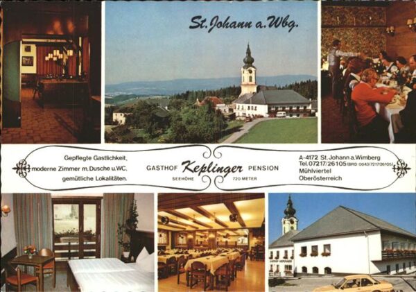 St Johann am Wimberg Gasthof Keplinger Teilansichten Panoram