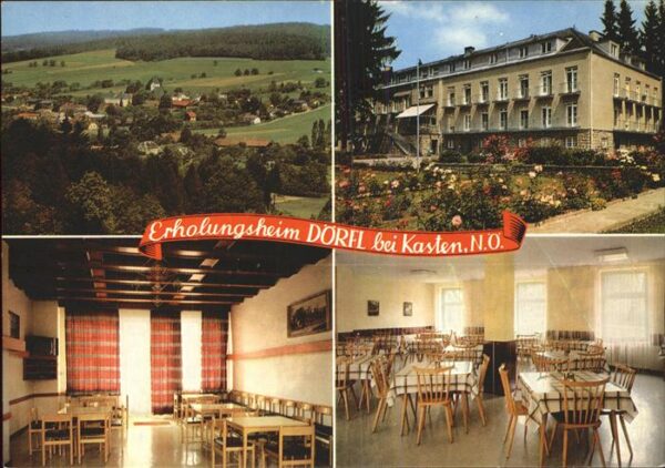 Kasten Boeheimkirchen Panorama Erholungsheim Dörfl Speisesaal