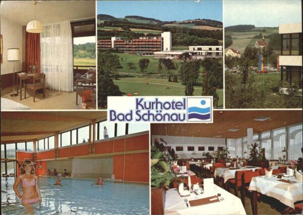 Bad Schoenau Kurhotel Gastraum Hallenbad Panorama