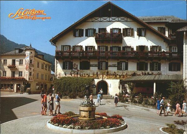 St Gilgen Salzkammergut Mozartbrunnen