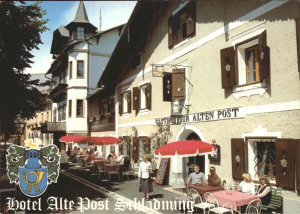 Schladming Obersteiermark Hotel Alte Post Strassencafe