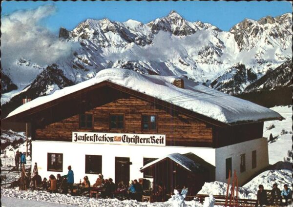 Maria Alm Steinernen Meer Jausenstation Christern Reit mit Alpenp