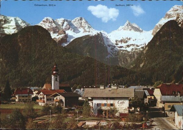 Lofer Ortsblick mit Alpenpanorama