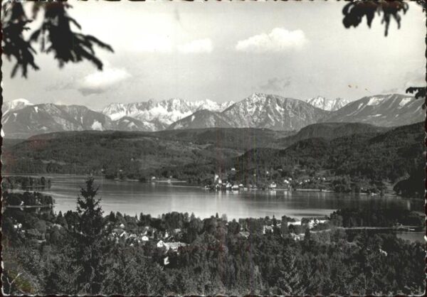 Poertschach Woerthersee Blick vom Windischberg auf Wörthersee u