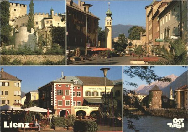 Lienz Tirol Schloss Bruck Iselturm Fussgängerzone