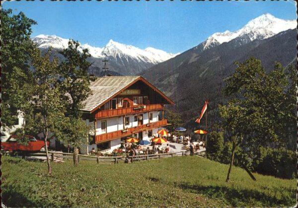 Zillertal Tirol Alpengasthaus Gletscherblick