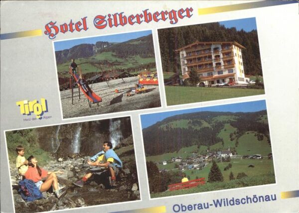 Oberau Tirol Hotel Silberberger Spielplatz Ortsansic