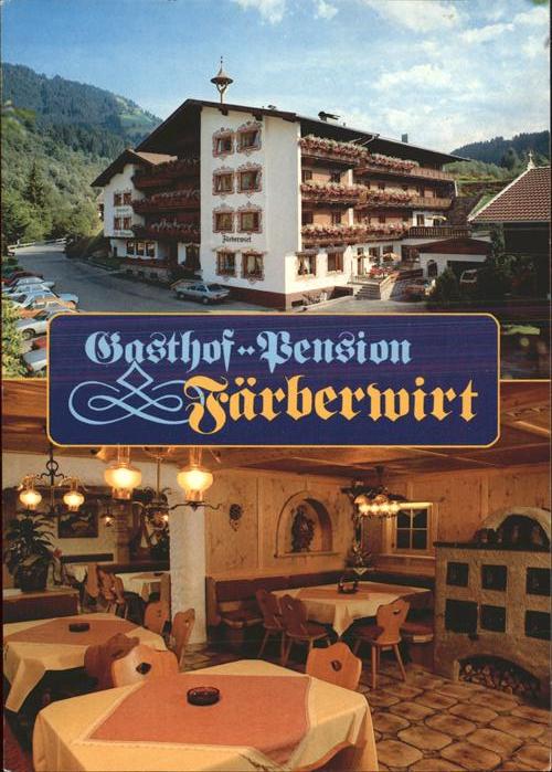 Muehltal Wildschoenau Gasthof Pension Färberwirt