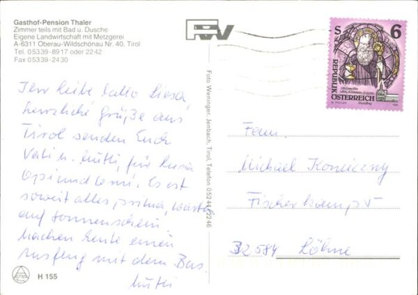 Oberau Tirol Gasthof Thaler Sporthotel Bergkristall – Bild 2