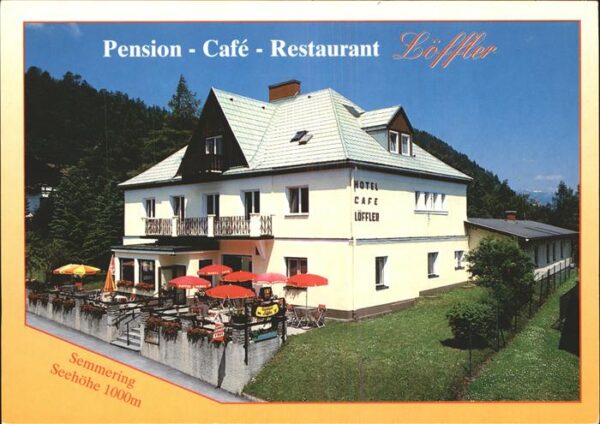 Semmering Niederoesterreich Pension Cafe Restaurant Löffler Terrass