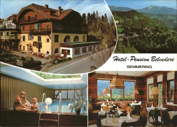 Semmering Niederoesterreich Hotel Belvedere Gastraum Hallenbad
