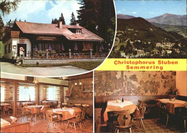 Semmering Niederoesterreich Christophorus Stuben Panorama Gastraum