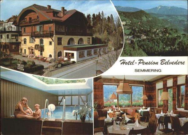 Semmering Niederoesterreich Hotel Belvedere Hallenbad Gastraum