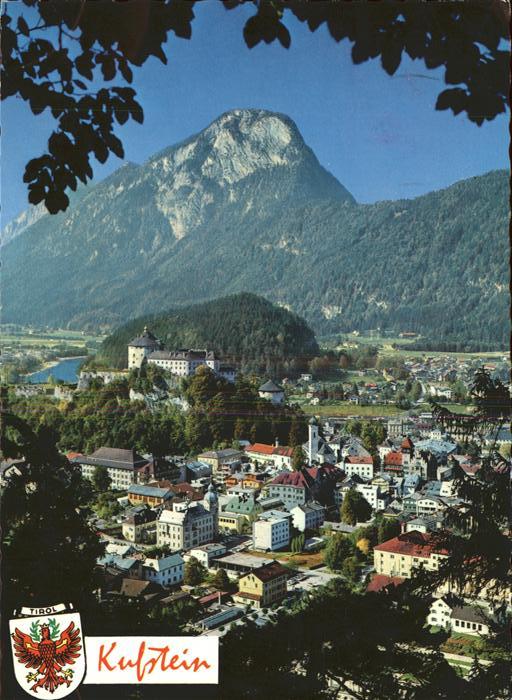 Kufstein Tirol Panorama mit Pendling und Festung