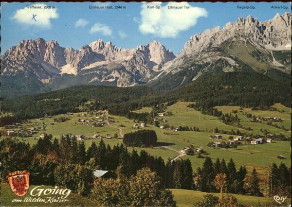 Going Wilden Kaiser Tirol Gesamtansicht mit Alpenpanorama