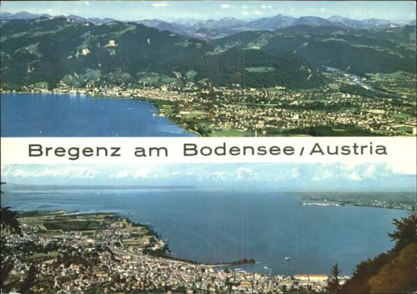 Bregenz Vorarlberg Panorama mit Bodensee