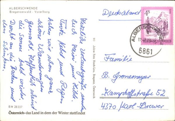 Alberschwende Panorama mit Vorarlberg und Bregenzerwa – Bild 2