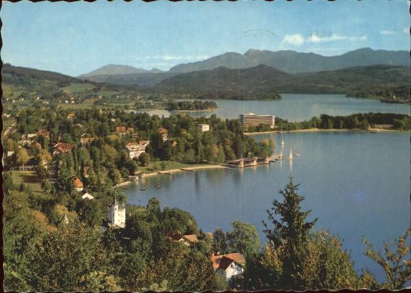 Poertschach Woerthersee Panorama mit Wörthersee