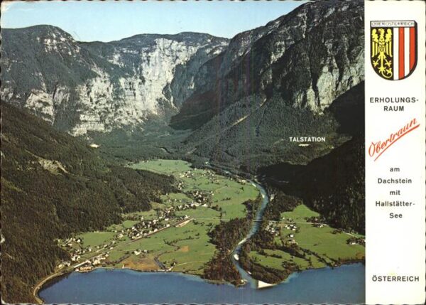 Obertraun Panorama mit Hallstätter See und Dachst