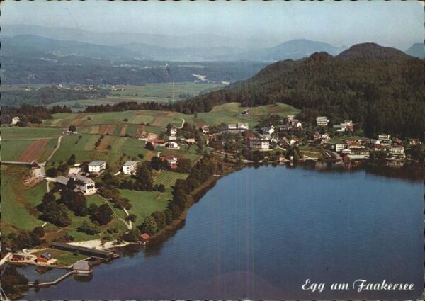 Egg Faakersee Fliegeraufnahme