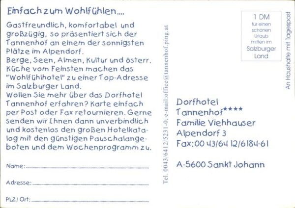 Sankt Johann Pongau Dorfhotel Tannenhof – Bild 2