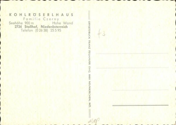 Stollhof Hohe Wand Kohlröserlhaus Terrasse Gastraum bepfla – Bild 2