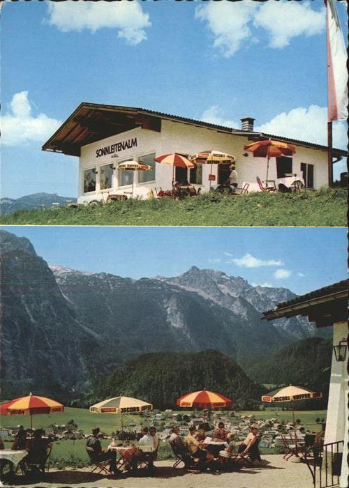 Abtenau Jausenstation Sonnleitenalm Terrasse