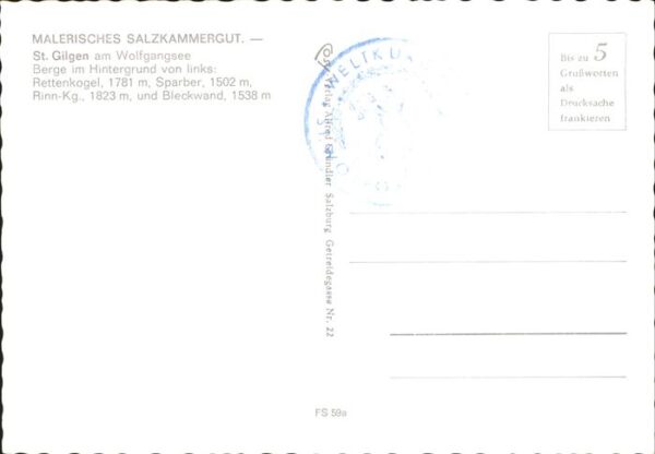 St Gilgen Salzkammergut am Wolfgangsee mit Alpenpanorama – Bild 2