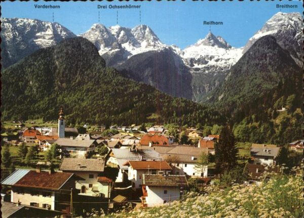 Lofer Ortsblick mit Alpenpanorama