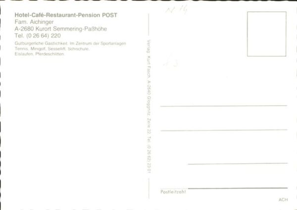Semmering Niederoesterreich Hotel Post Gasträume Panorama Pferde – Bild 2