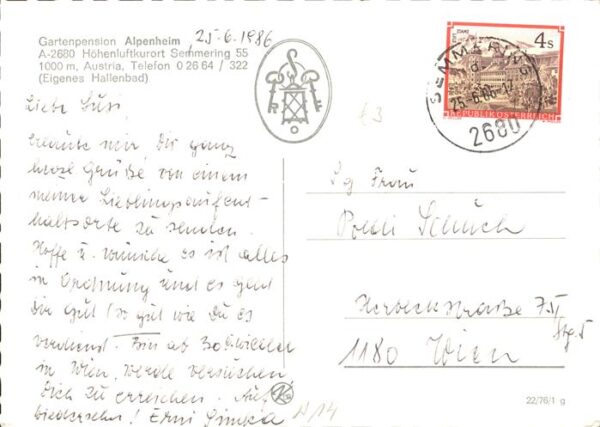 Semmering Niederoesterreich Gartenpension Alpenheim Hallenbad Gastr – Bild 2