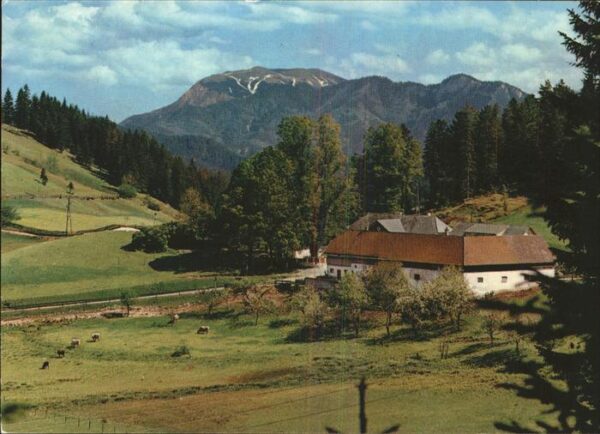 Rohr Gebirge Alpengasthof zur Kalten Kuchl mit Schne