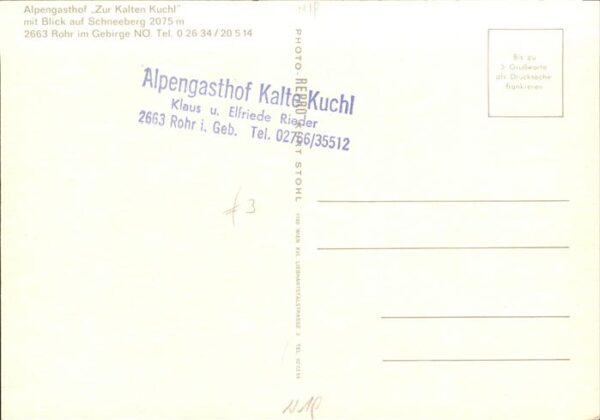 Rohr Gebirge Gasthaus zur Kalten Kuchl Hallenbad Pan – Bild 2