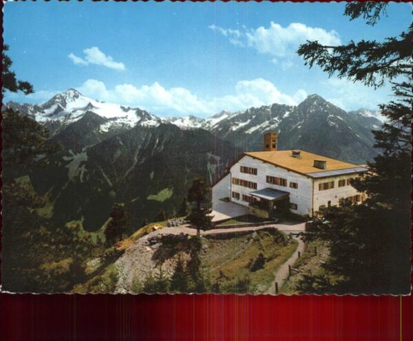 Mayrhofen Zillertal Gasthaus Penkenbahn mit Alpenpanorama