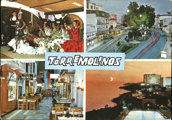 Torremolinos Tänzer Tracht Nacht