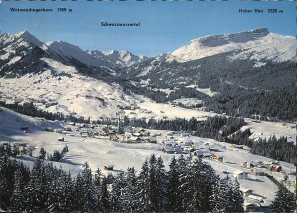Schwarzwassertal Oesterreich Hoher Ifen Winter