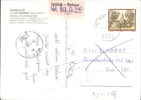 Stollhof Hohe Wand Gasthof Luft Hohe Wand – Bild 2